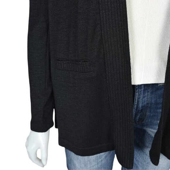 Banana Republic Luxespun Long Cardigan Black Size Small - Picture 5 of 9